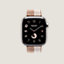 시리즈 11 케이스 & 애플 워치 에르메스 스트랩, Toile H Double Jeu 싱글 투어 42mm, 보기: 앞, front, 1개 중 4번째 보기