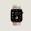 시리즈 11 케이스 & 애플 워치 에르메스 스트랩, Toile H Double Jeu 싱글 투어 46mm, 보기: 앞, front, 1개 중 4번째 보기