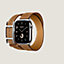 애플 워치 에르메스 스트랩, Hapi 더블 투어 42mm, 보기: 앞, front, 3개 중 4번째 보기
