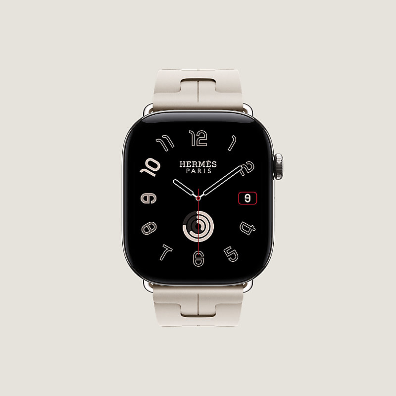 애플 워치 에르메스 스트랩, Kilim 디플로이먼트 버클 싱글 투어 46mm, 보기: , 4개 중 4번째 보기