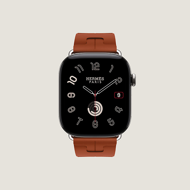 애플 워치 에르메스 스트랩, Kilim 디플로이먼트 버클 싱글 투어 46mm, 보기: , 4개 중 4번째 보기