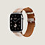 애플 워치 에르메스 스트랩, Toile H Double Jeu 싱글 투어 46mm, 보기: 앞, front, 2개 중 3번째 보기