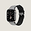애플 워치 에르메스 스트랩, Toile H 싱글 투어 46mm, 보기: 앞, front, 3개 중 4번째 보기