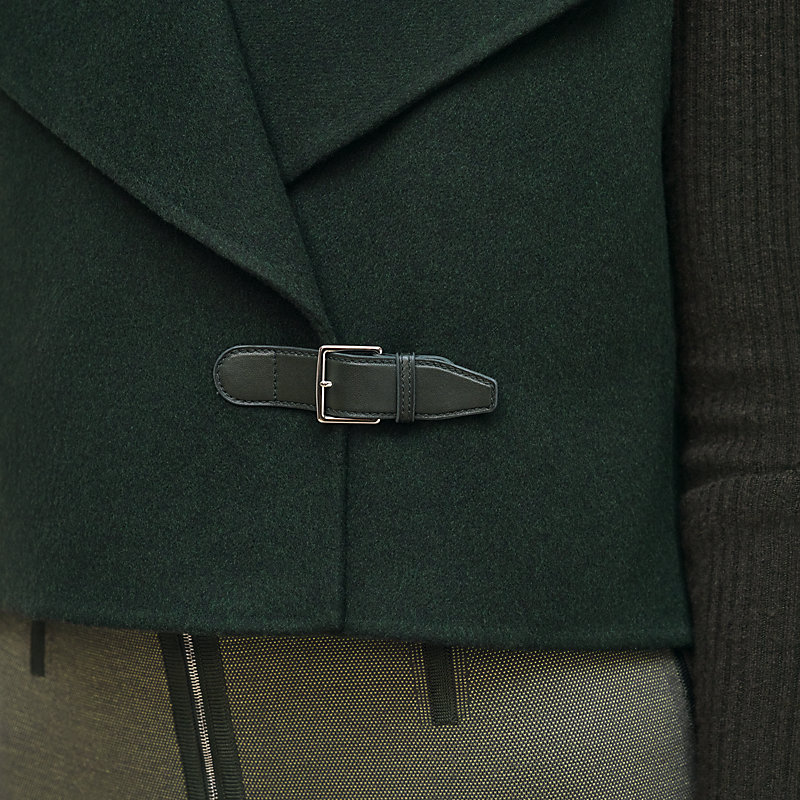 캐시미어 슬리브리스 쇼트 베스트